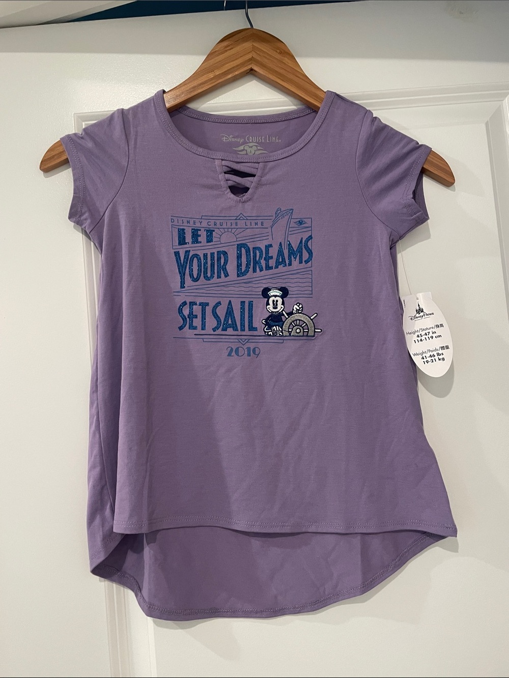 Disney cruise line girls tee small nwt